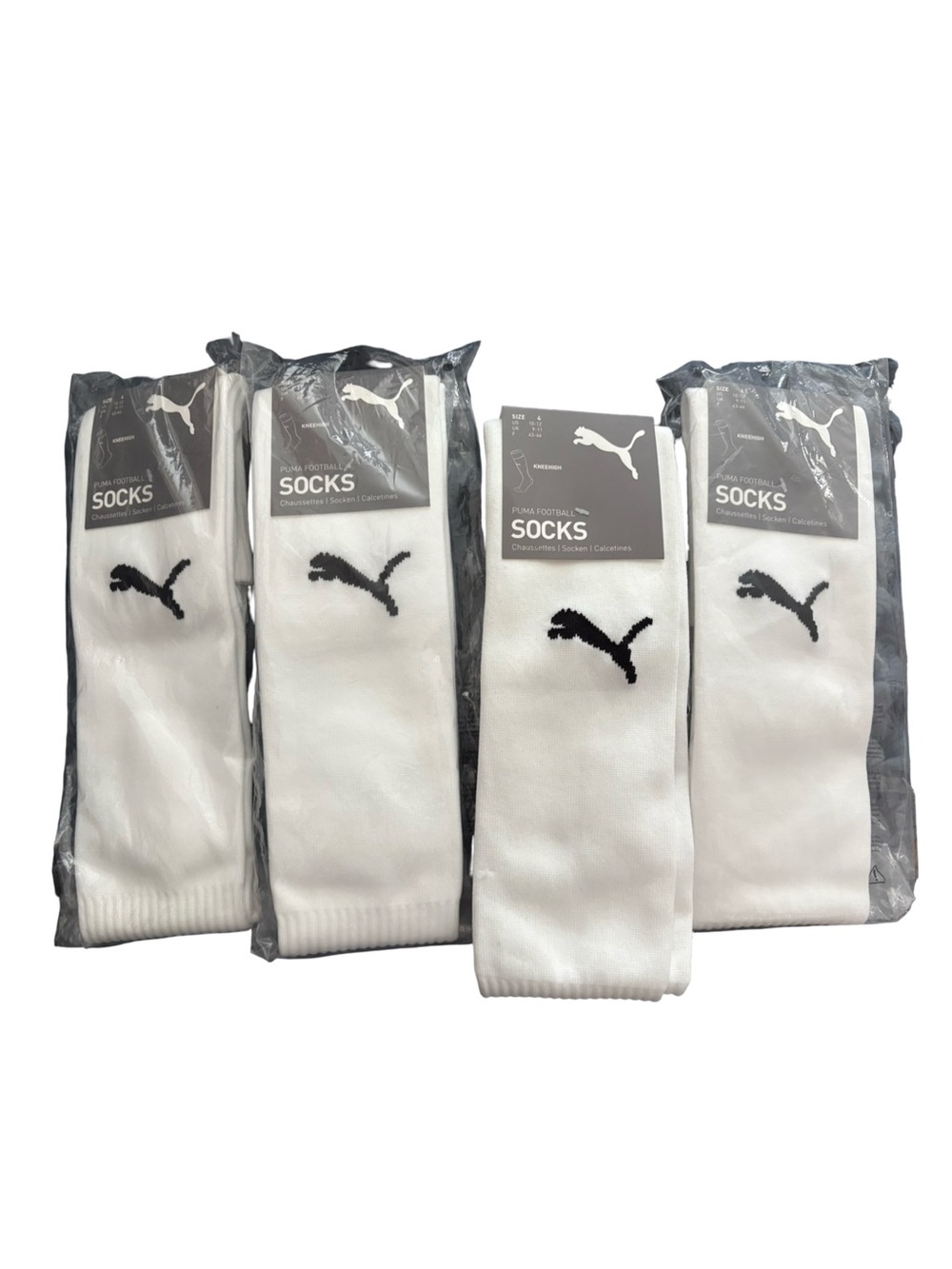 Puma Team Liga Core Soccer Socks  - size 10/12 ( 4 pack)